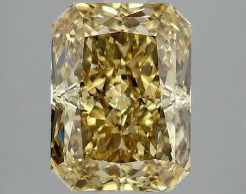 Cocktail 3.02 CT Radiant Shape Fancy Vivid Yellow Color VS2 Clarity Lab Grown Diamond For One Touch