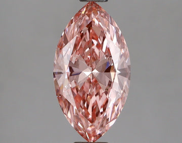 Dazzling 1.26 CT Marquise Shape Fancy Vivid Pink Color VVS2 Clarity Lab grown Diamond For Ring
