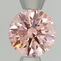 Experience Luxury choice 0.39 CT Round Shape Fancy Intense Pink Color VVS2 Clarity Lab Grown Diamond For Her choice
