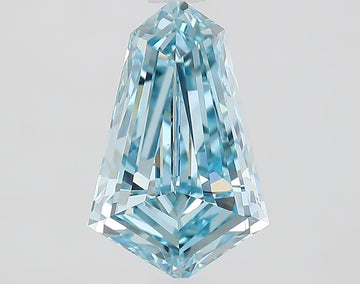 Dazzling Antique Shape Fancy Intense Blue Color 1.46 CT VS1 Clarity Moissanite Diamond For Cocktail Ring