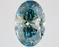 Timeless 4.38 CT Oval Shape Fancy Vivid Blue Color VS1 Clarity Lab grown Diamond For Wedding Ring