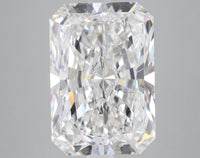 Bright 7.54 CT Radiant Shape E Color SI1 Clarity Lab grown Diamond For Light Remains