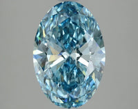 Ultimate Of 3.08 CT Oval Shape Fancy Vivid Blue Color VS2 Clarity Moissanite Diamond For Just Light