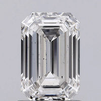 Dazzling 1.15 CT Emerald Shape H Color SI1 Clarity Moissanite Diamond For Propose Ring