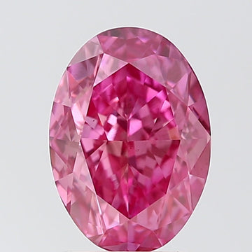 Bold Beauty Of 2.01 CT Oval Shape Fancy Vivid Pink Color VS2 Clarity Lab Grown Diamond For Clear Eyes