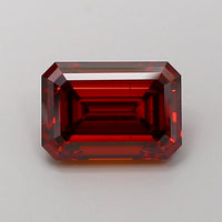 Bold Beauty Of 2.26 CT Emerald Shape Fancy Vivid Brownish Orange Color VS2 Clarity Lab Grown Diamond For Long After