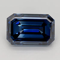 Premium Of 2.68 CT Emerald Shape Fancy Deep Blue Color VS2 Clarity Moissanite Diamond For Her Words
