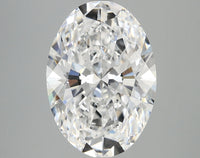 Stunning 6.04 CT Oval Shape D Color VS1 Clarity Lab Grown Diamond For Party Ring