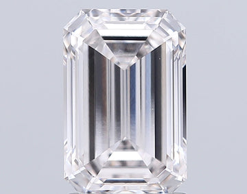 Bright 2.04 CT Emerald Shape H Color VS1 Clarity Lab grown Diamond For Engagement Ring