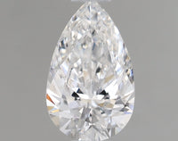 Bright 0.45 CT Pear Shape D Color SI1 Clarity Lab Grown Diamond For the Blue Silence