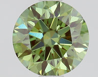 Classic 1.09 CT Round Shape Fancy Vivid Green Color VS1 Clarity Moissanite Diamond For Engagement Ring