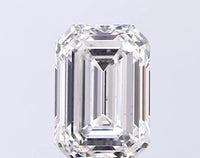 Designer 3.42 CT Emerald Shape G Color SI1 Clarity Moissanite Diamond For Someone Ring