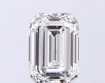 Designer 3.42 CT Emerald Shape G Color SI1 Clarity Moissanite Diamond For Someone Ring
