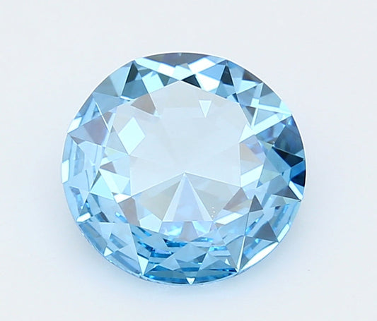 Classic 1.91 CT Rose Cut Shape Fancy Vivid Blue Color VS1 Clarity Moissanite Diamond For Engagement Ring