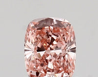 Top Quantity 0.57 CT Cushion Shape Fancy Pink Yellow Color VVS1 Clarity Lab Grown Diamond For Same Sky
