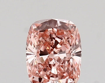 Top Quantity 0.57 CT Cushion Shape Fancy Pink Yellow Color VVS1 Clarity Lab Grown Diamond For Same Sky