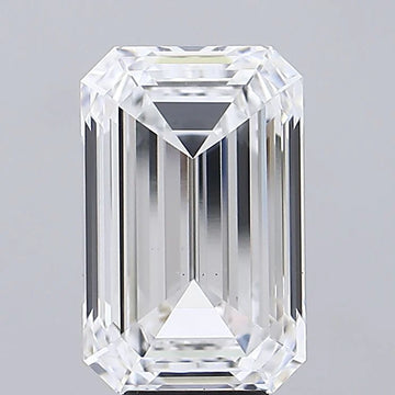 Trendy 7.55 CT Emerald Shape D Color VS1 Clarity Moissanite Diamond For Someone Ring