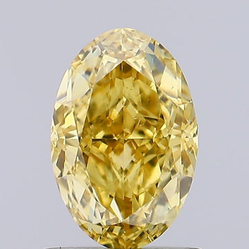 Stylish Of 0.92 CT Oval Shape Fancy Intense Brown Yellow Color VS1 Clarity Lab Grown Diamond For Sweet Air