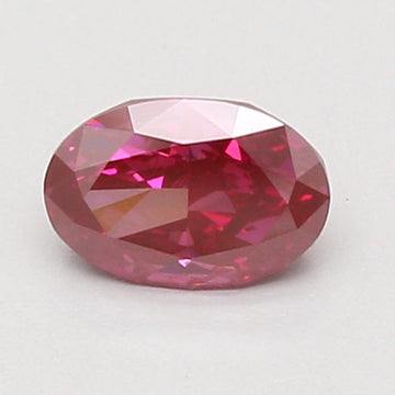 Unique Of 0.84 CT Oval Shape Fancy Deep Pink Color VS1 Clarity Lab Grown Diamond For Propose Ring