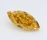 Classic Of 0.94 CT Marquise Shape Fancy Vivid Yellow Color VS1 Clarity Lab Grown Diamond For Still Love