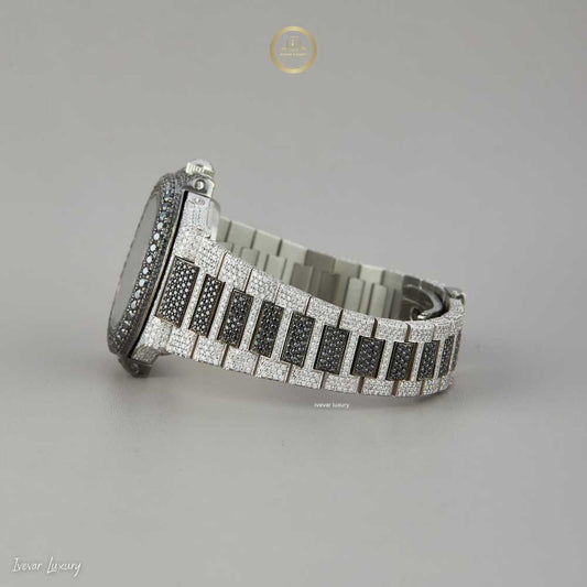Bling Custom Diamond Watch Full Iced Out Natural Diamonds by Ivevar