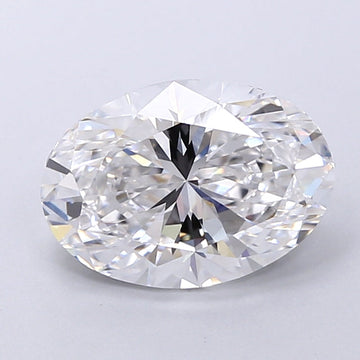 Fantastic 3.07 CT Oval Shape D Color VVS2 Clarity Lab grown Diamond For Warm Echo