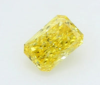 Dazzling 0.23 CT Cushion Shape Fancy Vivid Yellow Color VS1 Clarity Moissanite Diamond For Her Touch