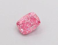 Minimalist 0.33 CT Cushion Shape Fancy Vivid Pink Color VS2 Clarity Lab Grown Diamond For Endless Calm