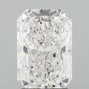 Shiny E Color SI1 Clarity 2.03 CT Radiant Shape Lab grown Diamond For Wedding Ring