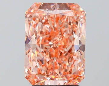 Cocktail 3.09 CT Radiant Shape Fancy Vivid Pink Color VS2 Clarity Lab Grown Diamond For One Touch