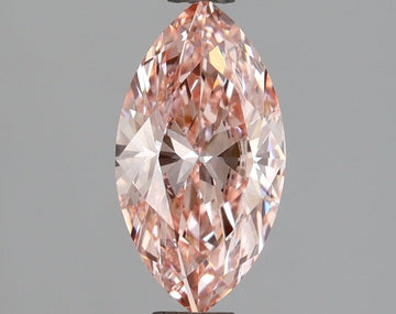 Sparkling 1.13 CT Marquise Shape Fancy Vivid Pink Color VVS2 Clarity Lab grown Diamond For Engagement Ring