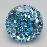 Brilliant 2.05 CT Round Shape Fancy Vivid Blue Color VVS2 Clarity Moissanite Diamond For Wedding Ring
