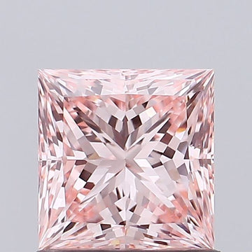 Sparkling Princess Shape 1.06 CT Fancy Intense Pink Color VVS2 Clarity Moissanite Diamond For Gift Ring