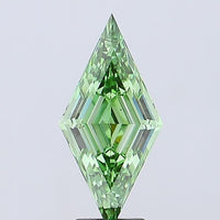 Timeless Fancy Vivid Green Color 3.43 CT Antique Shape VS2 Clarity Lab grown Diamond For Custom Ring