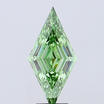 Timeless Fancy Vivid Green Color 3.43 CT Antique Shape VS2 Clarity Lab grown Diamond For Custom Ring