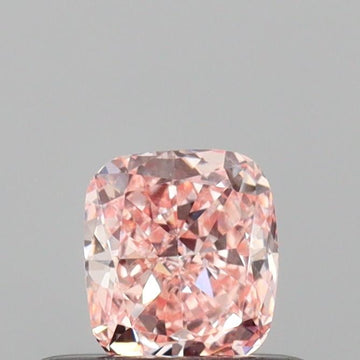 Brilliant 0.35 CT Cushion Shape Fancy Intense Pink Green Color VS2 Clarity Lab Grown Diamond For Silent Flame