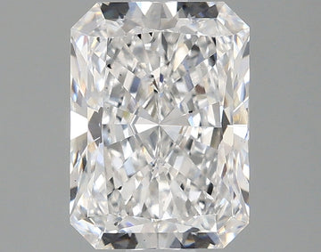 Shiny 2.11 CT Radiant Shape D Color SI1 Clarity Lab grown Diamond For True Lines