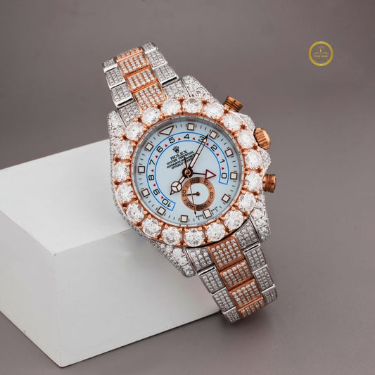 IVEVAR Custom Luxury Moissanite Diamond Watch - Handcrafted High-End Men's Timepiece