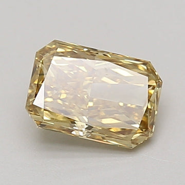 Shiny 0.90 CT Radiant Shape Fancy Intense Yellow Color VS2 Clarity Lab Grown Diamond For Her Trace