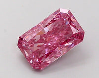 Elegant Fancy Vivid Purple Color 1.03 CT Radiant Shape VS1 Clarity Moissanite Diamond For Birthday Ring