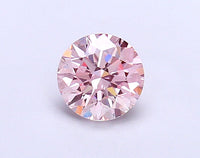 Trendy choice 0.90 CT Round Shape Fancy Intense Pink Color VS1 Clarity Lab Grown Diamond For This Gold