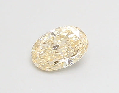 0.37 Ct Cushion Cut Lab Grown Diamond - Light Brownish Orange Color, VS2 Clarity