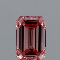Classic Fancy Vivid Pink Color 1.09 CT Emerald Shape VS2 Clarity Moissanite Diamond For Cocktail Ring