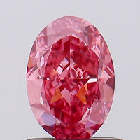 Sparkling 1.00 CT Oval Shape Fancy Vivid Pink Color VVS2 Clarity Moissanite Diamond For Propose Ring