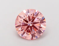 High Quality 2.74 CT Round Shape Fancy Vivid Pink Color VVS2 Clarity Moissanite Diamond For Propose Ring