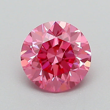 Stylish choice 0.91 CT Round Shape Fancy Vivid Pink Color VS1 Clarity Lab Grown Diamond For Light Remains