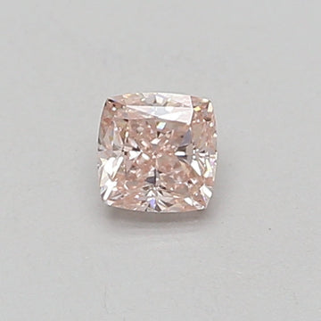 Affordable 0.37 CT Cushion Shape Fancy Pink Color VS2 Clarity Lab Grown Diamond For Held Breath
