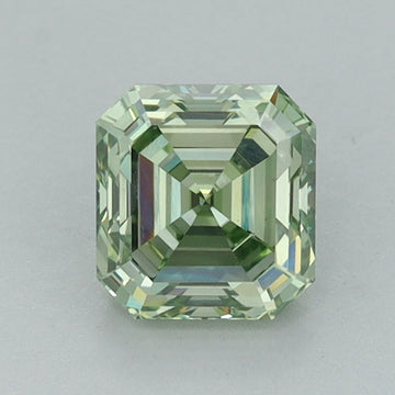 Luxury 1.06 CT Emerald Shape Fancy Intense Green Color VS1 Clarity Moissanite Diamond For Custom Ring
