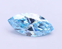 Great Marquise Shape 1.18 CT Fancy Vivid Blue Color VS2 Clarity Lab grown Diamond For Anniversary Ring
