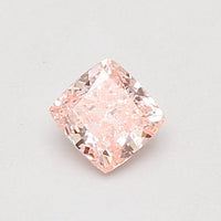 Sustainable 0.39 CT Cushion Shape Fancy Vivid Pink Color VS2 Clarity Lab Grown Diamond For She Knows